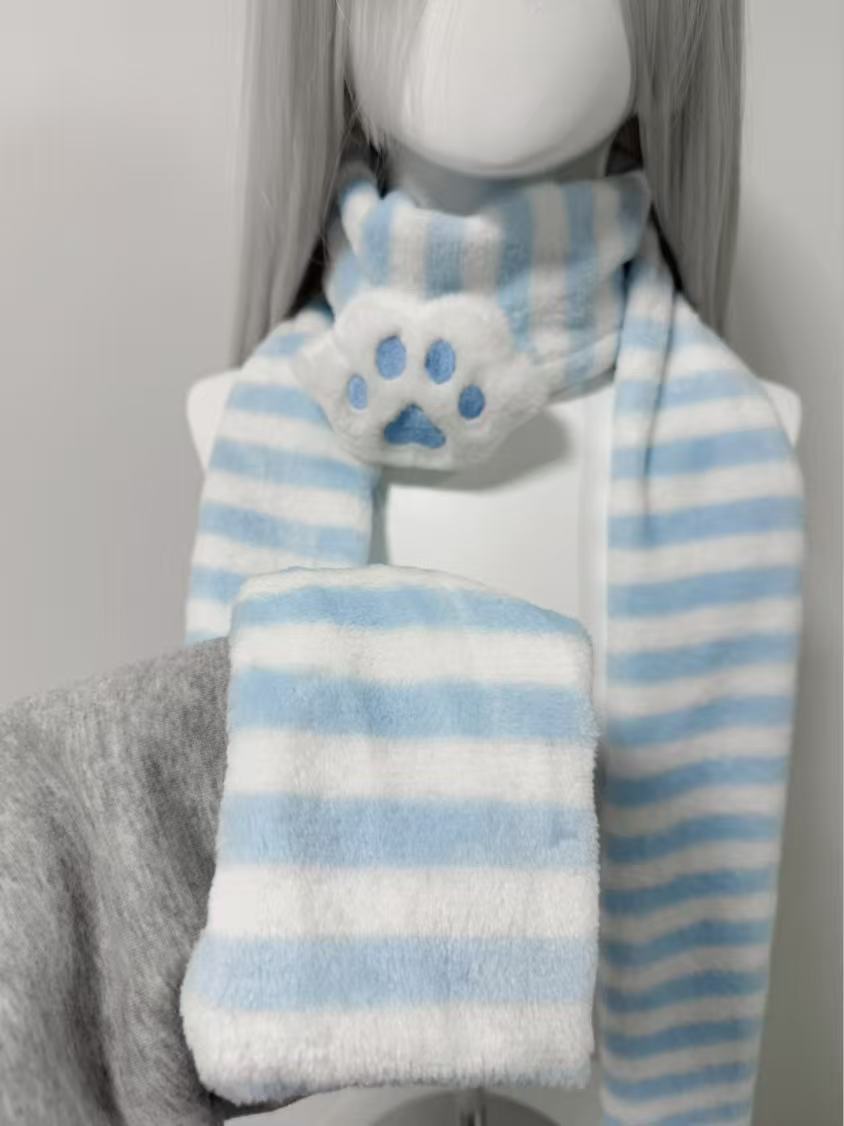 Kawaii gebreide sjaal kattenpo - Cat Claw Bark recensie en prijs