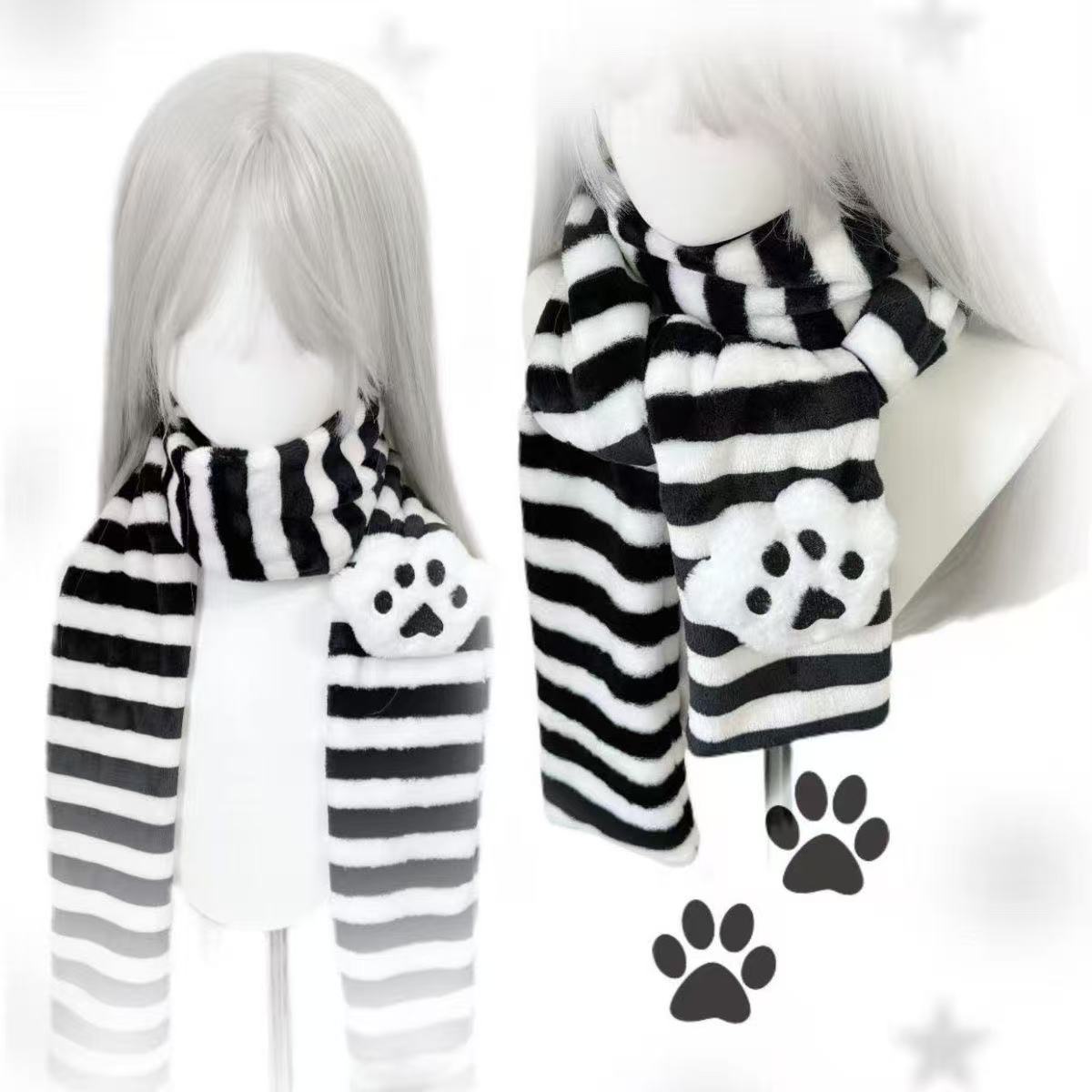 Kawaii gebreide sjaal kattenpo - Cat Claw Bark recensie en prijs